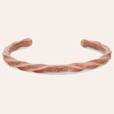 Montana Silversmiths Men's Copper Rustic Solstice Cuff Bracelet In Gold