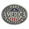 Montana Silversmiths Men's Make America Great Buckle In Silver/multi In Multi