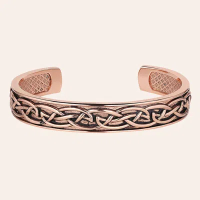 Montana Silversmiths Men's Shiny Copper Western Cathedral Rock Cuff Bracelet In Gold