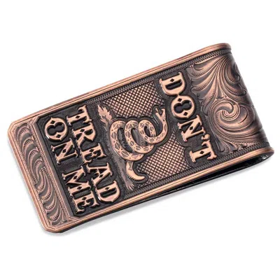 Montana Silversmiths Men's Vintage Gadsden Money Clip In Bronze In Multi