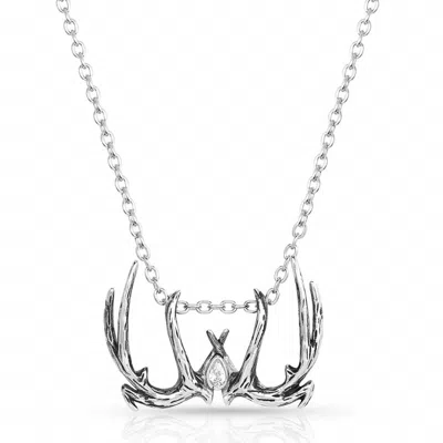 Montana Silversmiths Pursue The Wild Antler Necklace In Silver