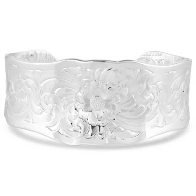 Montana Silversmiths Resilient Montana Legacy Cuff Bracelet In Silver