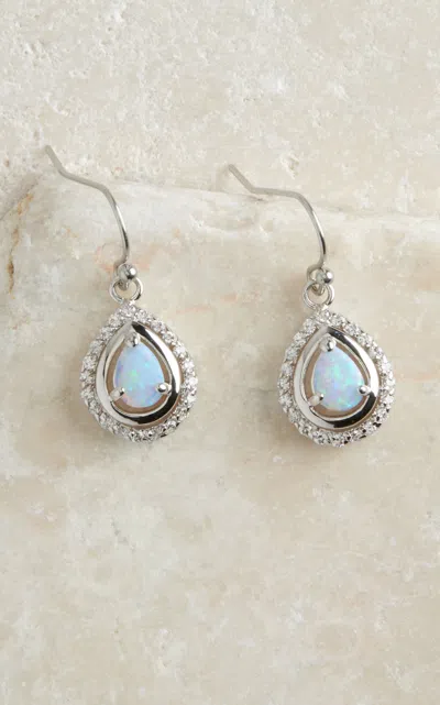 Montana Silversmiths River Lights On Ice Teardrop Earrings In Metallic