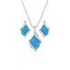 Montana Silversmiths River Lights Twin Paths Jewelry Set In Silver In Silver