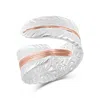 Montana Silversmiths Rose Gold Filament Feather Ring In Silver In Silver