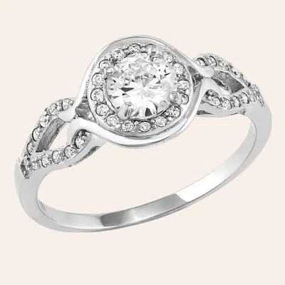 Montana Silversmiths Silver Cubic Zirconia Cluster Ring In Metallic