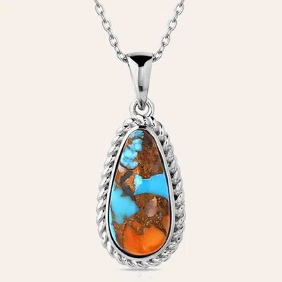 Montana Silversmiths Silver Glacier Treasures Necklace In Multi