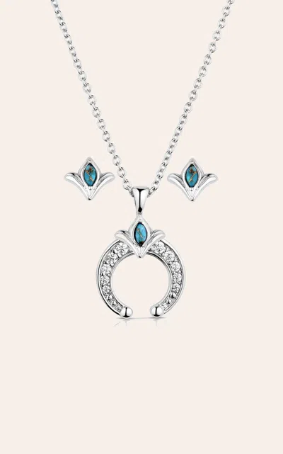 Montana Silversmiths Silver Tiny Squash Blossom Jewelry Set