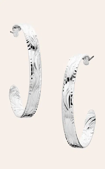 Montana Silversmiths Silver Western Filigree Hoop Earrings