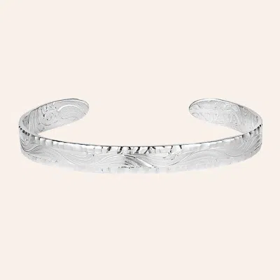 Montana Silversmiths Silver Western Filigree Thin Cuff Bracelet In Metallic