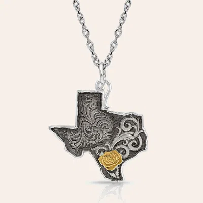Montana Silversmiths Silver Yellow Rose Of Texas Necklace