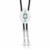 Montana Silversmiths Southwest Skies Scalloped Bolo Tie In Black In Black