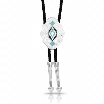 Montana Silversmiths Southwest Skies Scalloped Bolo Tie In Black