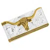 Montana Silversmiths Two-tone Carved Longhorn Money Clip In Silver And Gold In Multi