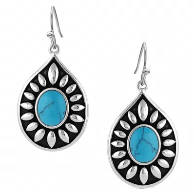 Montana Silversmiths Women's Beaming Teardrop Earrings In Turquoise In Multi