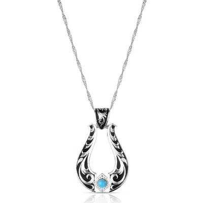 Montana Silversmiths Women's Callie's Trail Necklace In Turquoise In Blue
