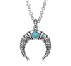 Montana Silversmiths Women's Eye In The Sky Crescent Necklace In Silver In Metallic
