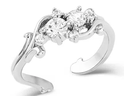 Montana Silversmiths Women's Fiery Ice Crystal Ring In Silver