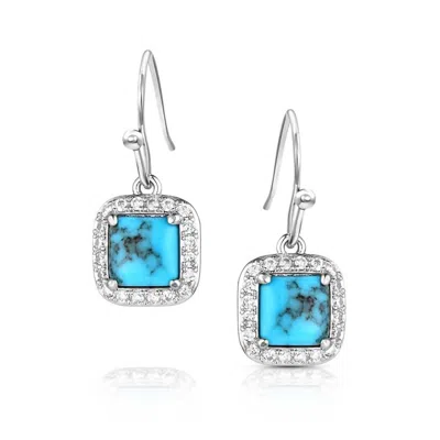 Montana Silversmiths Women's Glamour Cut Earrings In Turquoise In Blue
