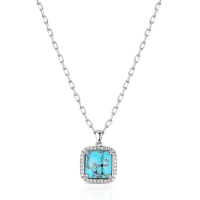 Montana Silversmiths Women's Glamour Cut Necklace In Turquoise In Metallic