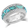 Montana Silversmiths Women's High Noon Cobblestone Ring In Turquoise In Blue
