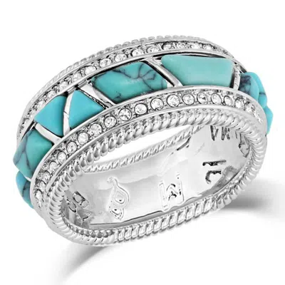 Montana Silversmiths Women's High Noon Cobblestone Ring In Turquoise In Blue