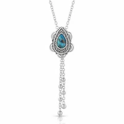 Montana Silversmiths Women's Lady Guadalupe Dangle Stone Necklace In Silver