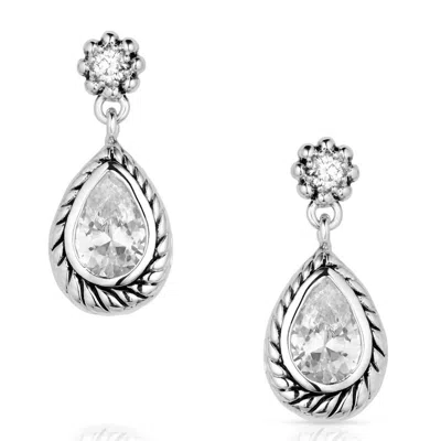 Montana Silversmiths Women's Leading Light Crystal Earrings In Silver In Gold
