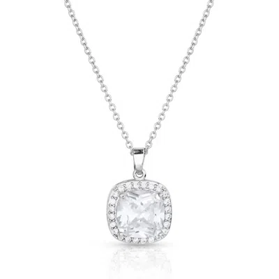 Montana Silversmiths Women's Marquee Lights Crystal Necklace In Silver