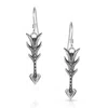 Montana Silversmiths Women's Nature's Dart Earrings In Silver In Metallic