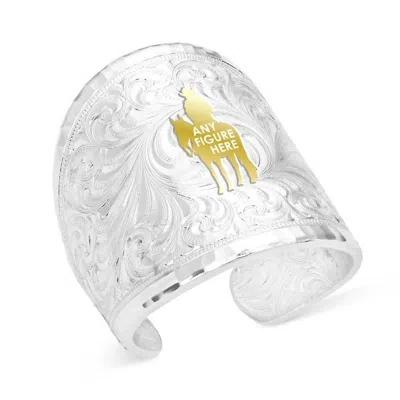 Montana Silversmiths Women's Out West Custom Initial Ring - Letter C In Silver