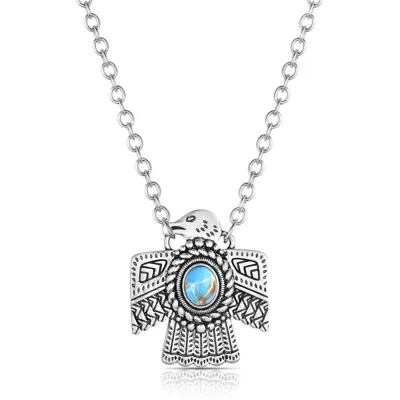 Montana Silversmiths Women's Spirit Of The Sky Necklace In Turquoise In Metallic