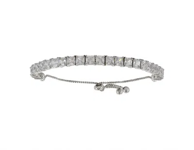 Montana Silversmiths Women's Square Tennis Bolo Bracelet In Silver