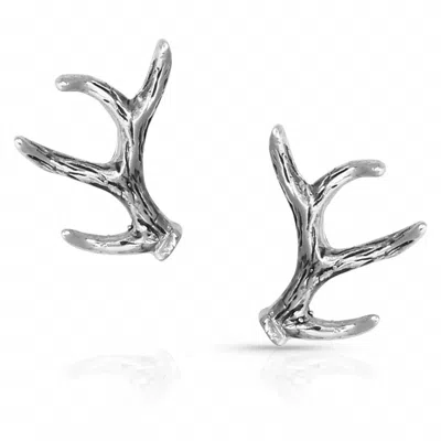 Montana Silversmiths Women's Sterling Sweet Antler Earrings In Silver