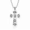 Montana Silversmiths Women's Studded Royal Chunky Cross Necklace In Silver In Silver