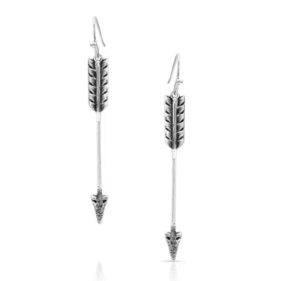 Montana Silversmiths Women's Timber Ridge Arrow Sterling Earrings In Silver