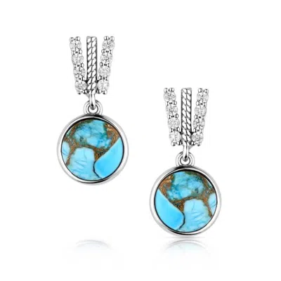 Montana Silversmiths Women's Trailing Earrings In Turquoise In Metallic
