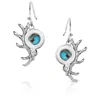 Montana Silversmiths Women's Whisper Earrings In Turquoise In Multi