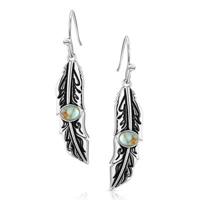 Montana Silversmiths Women's Windsong Earrings In Silver In Black