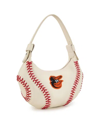 Montana West Baltimore Orioles Shoulder Hobo Bag In Sand