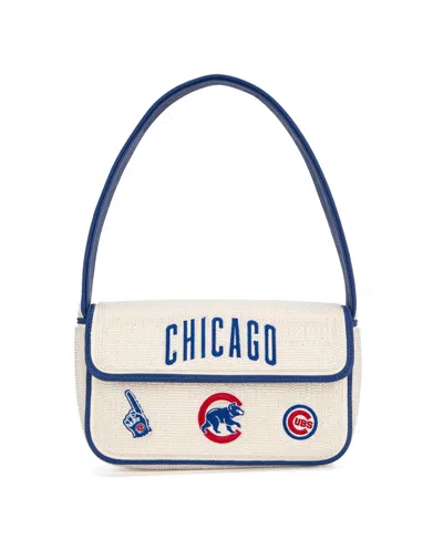 Montana West Chicago Cubs Beaded Bag In Blue