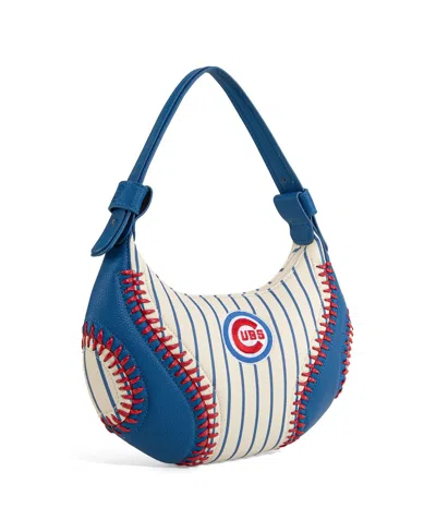 Montana West Chicago Cubs White Shoulder Hobo Bag