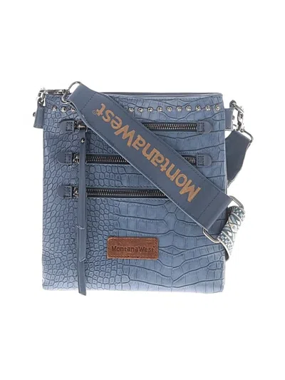 Pre-owned Montana West Crossbody Bag In Blue