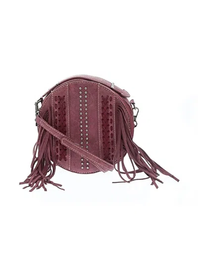 Pre-owned Montana West Crossbody Bag In Burgundy