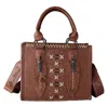 Montana West Feather Collection Tote In Brown In Brown
