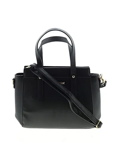 Pre-owned Montana West Leather Satchel In Black