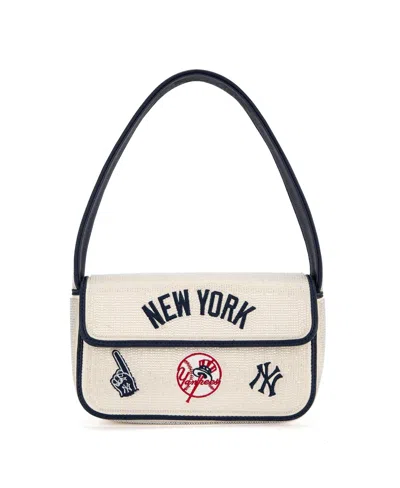 Montana West New York Yankees Beaded Bag In Blue