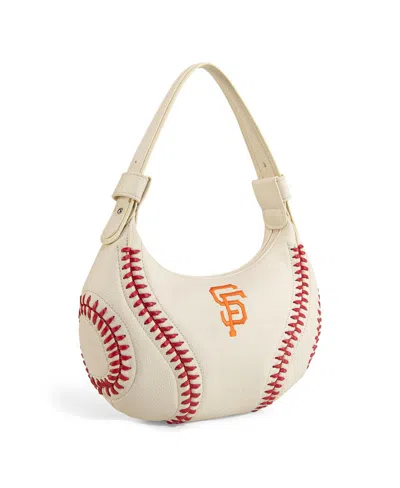 Montana West San Francisco Giants Beige Shoulder Hobo Bag In Sand
