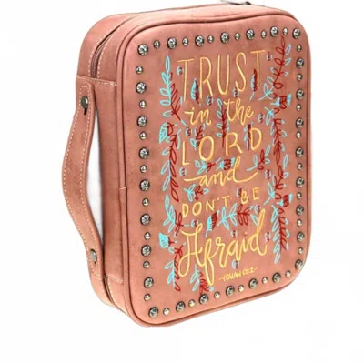 Montana West Unisex Trust In The Lord Bible Case In Orange