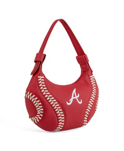 Montana West Women's Atlanta Braves Shoulder Hobo Bag In Red
